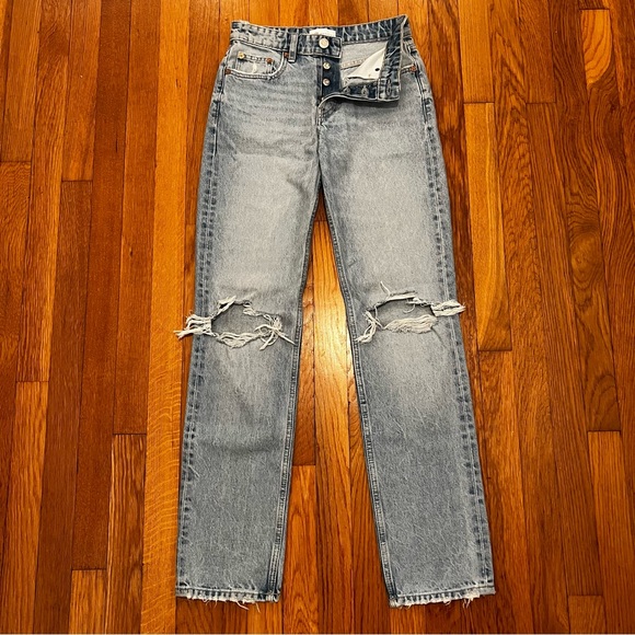 Zara straight leg distressed jeans - Picture 2 of 12